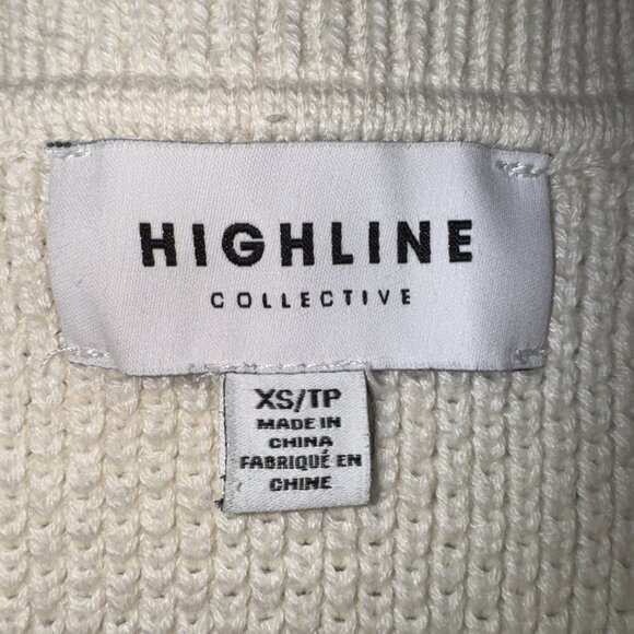 Ruffel Sweater, XS, women's Highline Collective, IVORY, long sleeve, BOHO - Picture 9 of 9